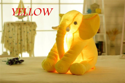 Elephant Plush Pillow Glowing