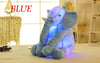 Elephant Plush Pillow Glowing