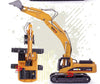 Top machine excavator toy