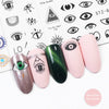 1pc Eye Series Water Transfer Slider for Nail Art Decorations Charming Sticker Nail Manicure Tattoos Foil Decals