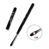 ANGNYA Nail Art UV Gel Brush 4#6#8#10#/Oval Nylon Hair Flower Printing Design Wooden Handle Metal Cap Single Piece