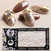 3D Mesh Nail Art Sticker Gold Silver Lace Hollow Net Line Nail Foil Design Manicure Decal Wraps Decorations Accessories
