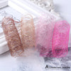 3D Mesh Nail Art Sticker Gold Silver Lace Hollow Net Line Nail Foil Design Manicure Decal Wraps Decorations Accessories
