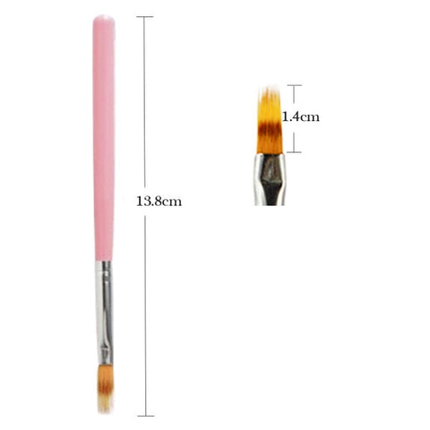 1pcs Nail Art Brush Gel Brush For Nail Art Ombre Soft Gradient Brush For Manicure Nail Polish Drawing Painting Decor Pen