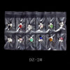 60pcs Nail Crystals Gems Mix 6 design Rhinestones for Nails 3D Nail Art Decorations Flatback Shaped Strass Stone DIY Use