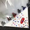 60pcs Nail Crystals Gems Mix 6 design Rhinestones for Nails 3D Nail Art Decorations Flatback Shaped Strass Stone DIY Use