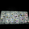 60pcs Nail Crystals Gems Mix 6 design Rhinestones for Nails 3D Nail Art Decorations Flatback Shaped Strass Stone DIY Use