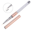 Monja Nail Art Metal Acrylic Liquid Powder Carving UV Gel Extension Builder French Flower Stripe Painting Drawing Liner Brush