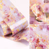 1 Box Marble Design Foils Nail Set Transfer Sticker Kit Flower Adehesive Paper Wraps Nail Art  DIY Tips Slider Papers Decoration