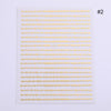 1 Pc Nail Strip Stickers Black Gold Rose Gold Silver Metal Strip Tape Nail Art Adhesive DIY Foil Tips Nail Sticker Decals