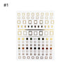 1 Pc Nail Strip Stickers Black Gold Rose Gold Silver Metal Strip Tape Nail Art Adhesive DIY Foil Tips Nail Sticker Decals