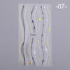 1 Pc Nail Strip Stickers Black Gold Rose Gold Silver Metal Strip Tape Nail Art Adhesive DIY Foil Tips Nail Sticker Decals