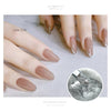 HNUIX sparkling platinum diamond Sequin Gel glitter nail polish 3D diamond UV LED Gel varnish adhesive sheet manicure