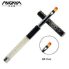 ANGNYA Nail Art UV Gel Brush 4#6#8#10#/Oval Nylon Hair Flower Printing Design Wooden Handle Metal Cap Single Piece