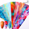 1 Box Marble Design Foils Nail Set Transfer Sticker Kit Flower Adehesive Paper Wraps Nail Art  DIY Tips Slider Papers Decoration