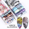 1 Box Marble Design Foils Nail Set Transfer Sticker Kit Flower Adehesive Paper Wraps Nail Art  DIY Tips Slider Papers Decoration
