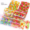 1 Box Marble Design Foils Nail Set Transfer Sticker Kit Flower Adehesive Paper Wraps Nail Art  DIY Tips Slider Papers Decoration