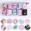 1 Box Marble Design Foils Nail Set Transfer Sticker Kit Flower Adehesive Paper Wraps Nail Art  DIY Tips Slider Papers Decoration
