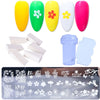 Nail Stamping Plate Set Flower Lace Stamping Gel Polish Template Tool For Painting Stencil Craft
