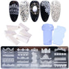 Nail Stamping Plate Set Flower Lace Stamping Gel Polish Template Tool For Painting Stencil Craft