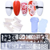 Nail Stamping Plate Set Flower Lace Stamping Gel Polish Template Tool For Painting Stencil Craft