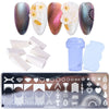 Nail Stamping Plate Set Flower Lace Stamping Gel Polish Template Tool For Painting Stencil Craft