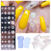 Nail Stamping Plate Set Flower Lace Stamping Gel Polish Template Tool For Painting Stencil Craft