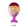 Face Blush Brush Professional Mermaid Shape Makeup Brush Foundation Cosmetic Fish Brush Makeup Tools Kit Powder nail art tool