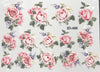 1pc 3D Acrylic Engraved  Nail Sticker Embossed White&Pink Color Flower Water Decals Empaistic Nail Water Slide Decals
