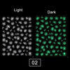 Luminous Effect 3D Leaf Flower Design Hallowee Nail Art Shinning Glitter Nail Art Sticker Decoration Manicures Tips Tool  Summer