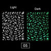 Luminous Effect 3D Leaf Flower Design Hallowee Nail Art Shinning Glitter Nail Art Sticker Decoration Manicures Tips Tool  Summer