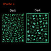 Luminous Effect 3D Leaf Flower Design Hallowee Nail Art Shinning Glitter Nail Art Sticker Decoration Manicures Tips Tool  Summer