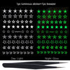 Luminous Effect 3D Leaf Flower Design Hallowee Nail Art Shinning Glitter Nail Art Sticker Decoration Manicures Tips Tool  Summer