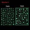 Luminous Effect 3D Leaf Flower Design Hallowee Nail Art Shinning Glitter Nail Art Sticker Decoration Manicures Tips Tool  Summer