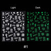 Luminous Effect 3D Leaf Flower Design Hallowee Nail Art Shinning Glitter Nail Art Sticker Decoration Manicures Tips Tool  Summer