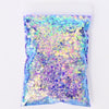 Holographic Mixed Hexagon Shape Chunky Nail Glitter Sequins Sparkly Flakes Slices Manicure