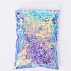 Holographic Mixed Hexagon Shape Chunky Nail Glitter Sequins Sparkly Flakes Slices Manicure