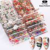 1 Box Marble Design Foils Nail Set Transfer Sticker Kit Flower Adehesive Paper Wraps Nail Art  DIY Tips Slider Papers Decoration