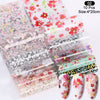 1 Box Marble Design Foils Nail Set Transfer Sticker Kit Flower Adehesive Paper Wraps Nail Art  DIY Tips Slider Papers Decoration
