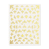 1 Sheet 3D Gold Leaf Flower Design Transfer Stickers Decals Decoration Nail Art Accessories DIY Tips Papers