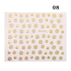 1 Sheet 3D Gold Leaf Flower Design Transfer Stickers Decals Decoration Nail Art Accessories DIY Tips Papers