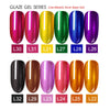Sliver Gel Base Metal Effect Line Gel Soak Off Led Glass Transparent Colors Gel Polish 5g