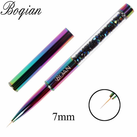 Rainbow Nail Brush Gel Brush  For Manicure Acrylic UV Gel Extension Pen For Nail Polish Painting Drawing Brush Paint Tools