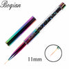 Rainbow Nail Brush Gel Brush  For Manicure Acrylic UV Gel Extension Pen For Nail Polish Painting Drawing Brush Paint Tools