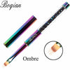 Rainbow Nail Brush Gel Brush  For Manicure Acrylic UV Gel Extension Pen For Nail Polish Painting Drawing Brush Paint Tools