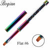 Rainbow Nail Brush Gel Brush  For Manicure Acrylic UV Gel Extension Pen For Nail Polish Painting Drawing Brush Paint Tools