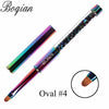 Rainbow Nail Brush Gel Brush  For Manicure Acrylic UV Gel Extension Pen For Nail Polish Painting Drawing Brush Paint Tools