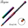 Rainbow Nail Brush Gel Brush  For Manicure Acrylic UV Gel Extension Pen For Nail Polish Painting Drawing Brush Paint Tools