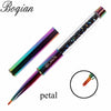 Rainbow Nail Brush Gel Brush  For Manicure Acrylic UV Gel Extension Pen For Nail Polish Painting Drawing Brush Paint Tools