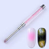 1 Pc Gradient Drawing Painting Brush Pink Rhinestone Handle UV Gel Painting Pen DIY for Nail Art Design Tool